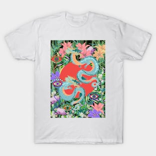 Japanese blue dragons T-Shirt